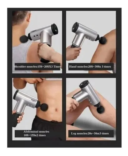 Pistola de Masajes Premium, Recargable