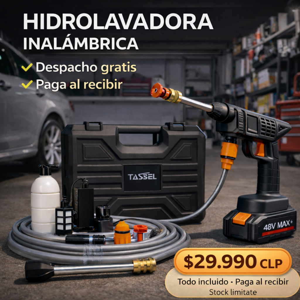 Hidrolavadora Portátil Inalámbrica