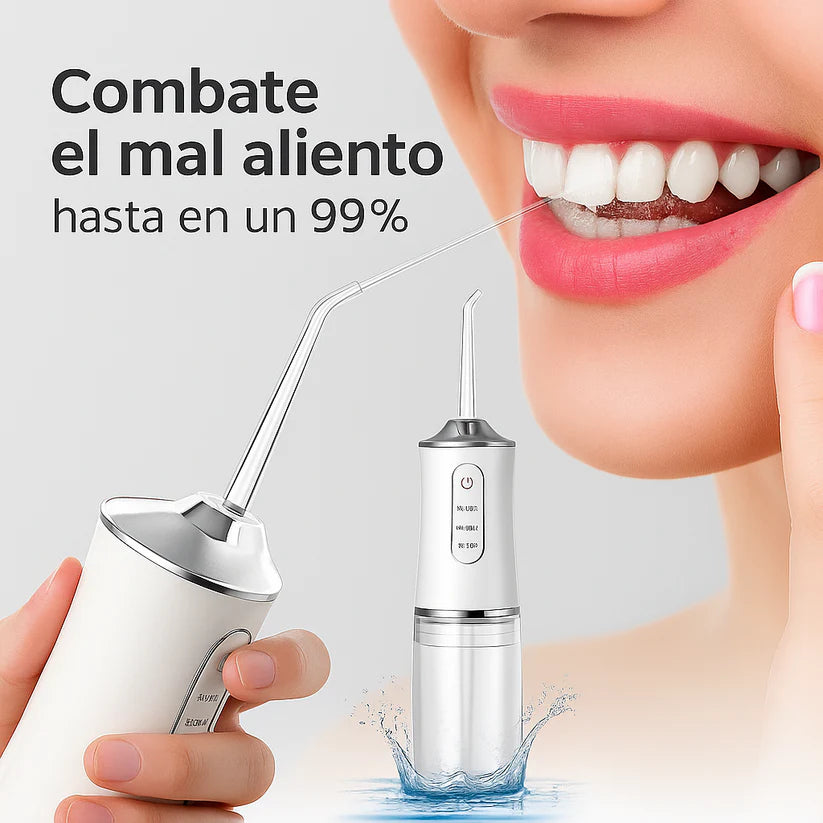 Irrigador Bucal Profesional | Elimina el mal aliento y limpia en profundidad desde el primer uso